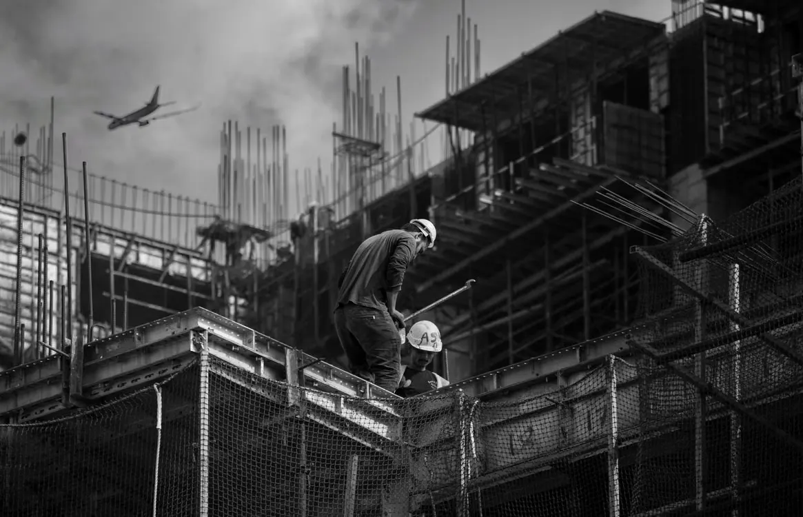 Projektbild – takarbete utfört av teamet